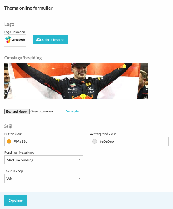 Thema online formulier