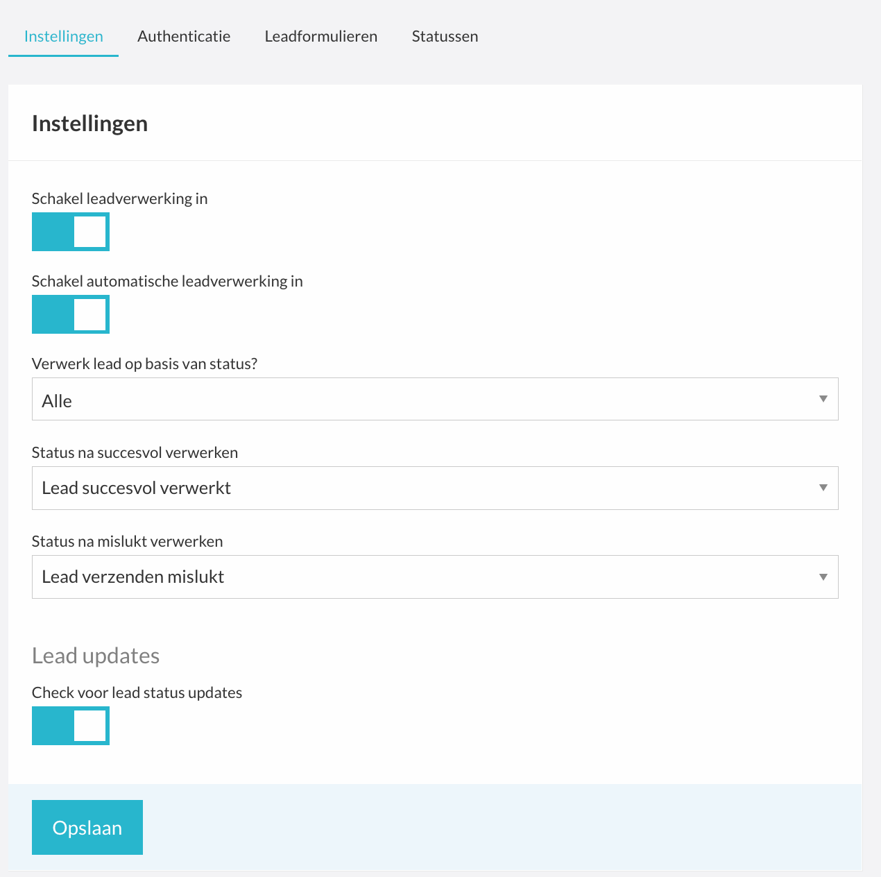 Statussen koppelen tussen beide accounts