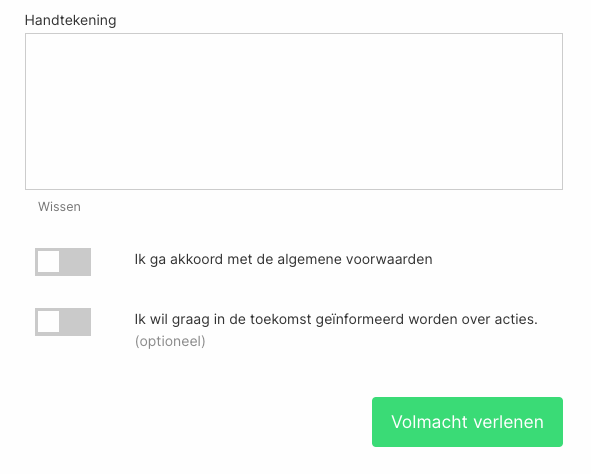 EAN-blokkering uitsluiten voor volmacht-flow