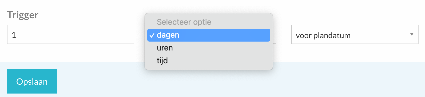 Instellen wanneer een herinnering wordt verstuurd