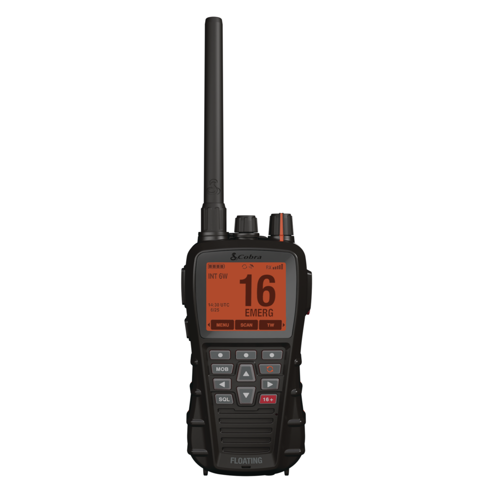 Front view of the Cobra BlueBound 650 Radio black model