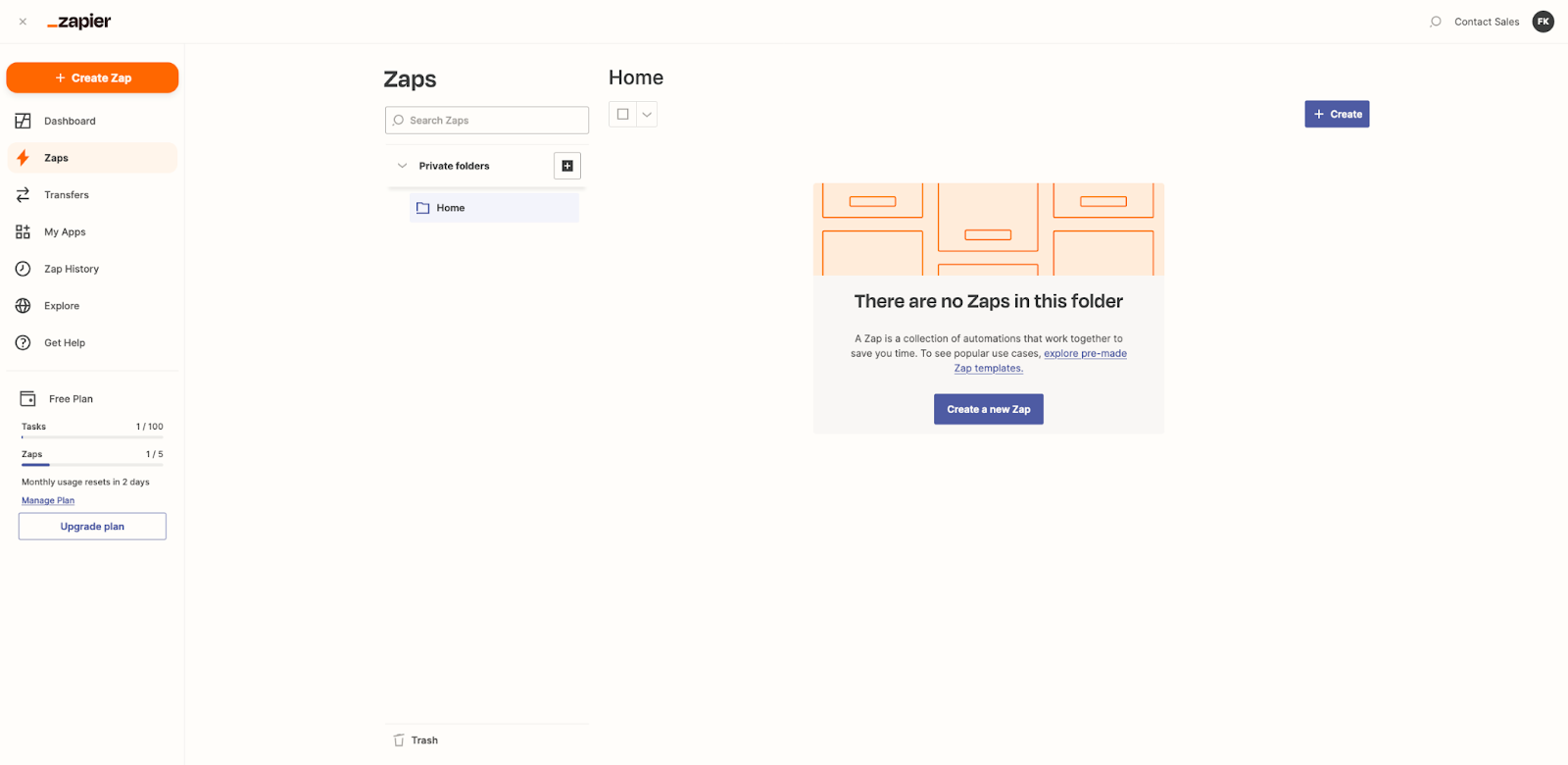 Salesdock-account koppelen aan Zapier