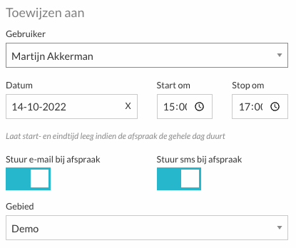 Afspraakherinneringen