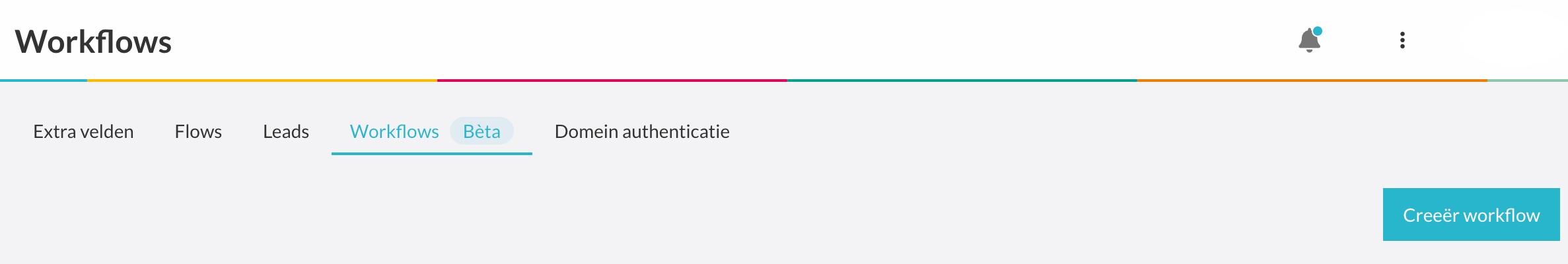 Een nieuwe workflow aanmaken