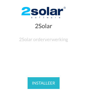 De 2Solar-app installeren via Apps