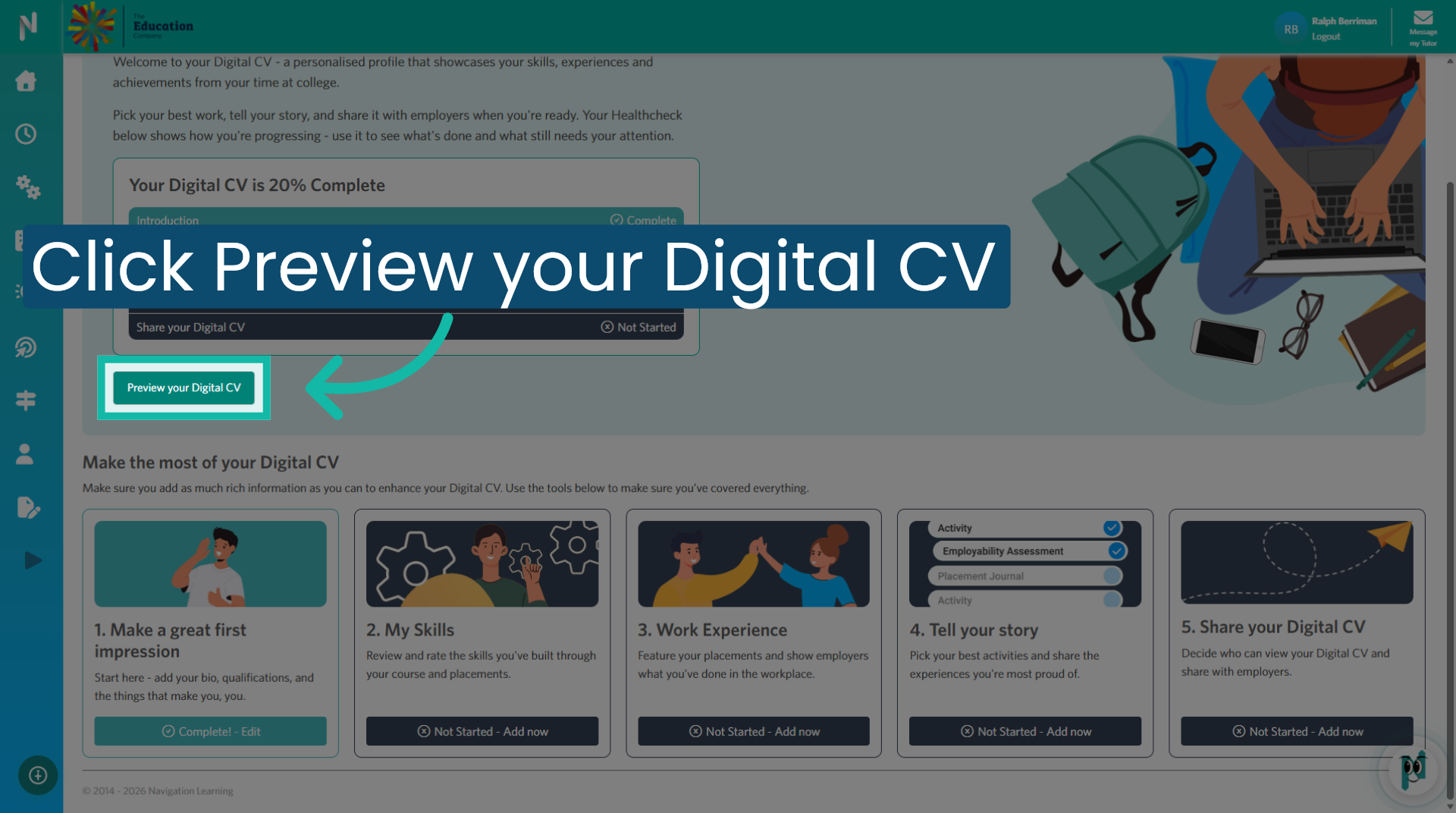Preview Digital CV