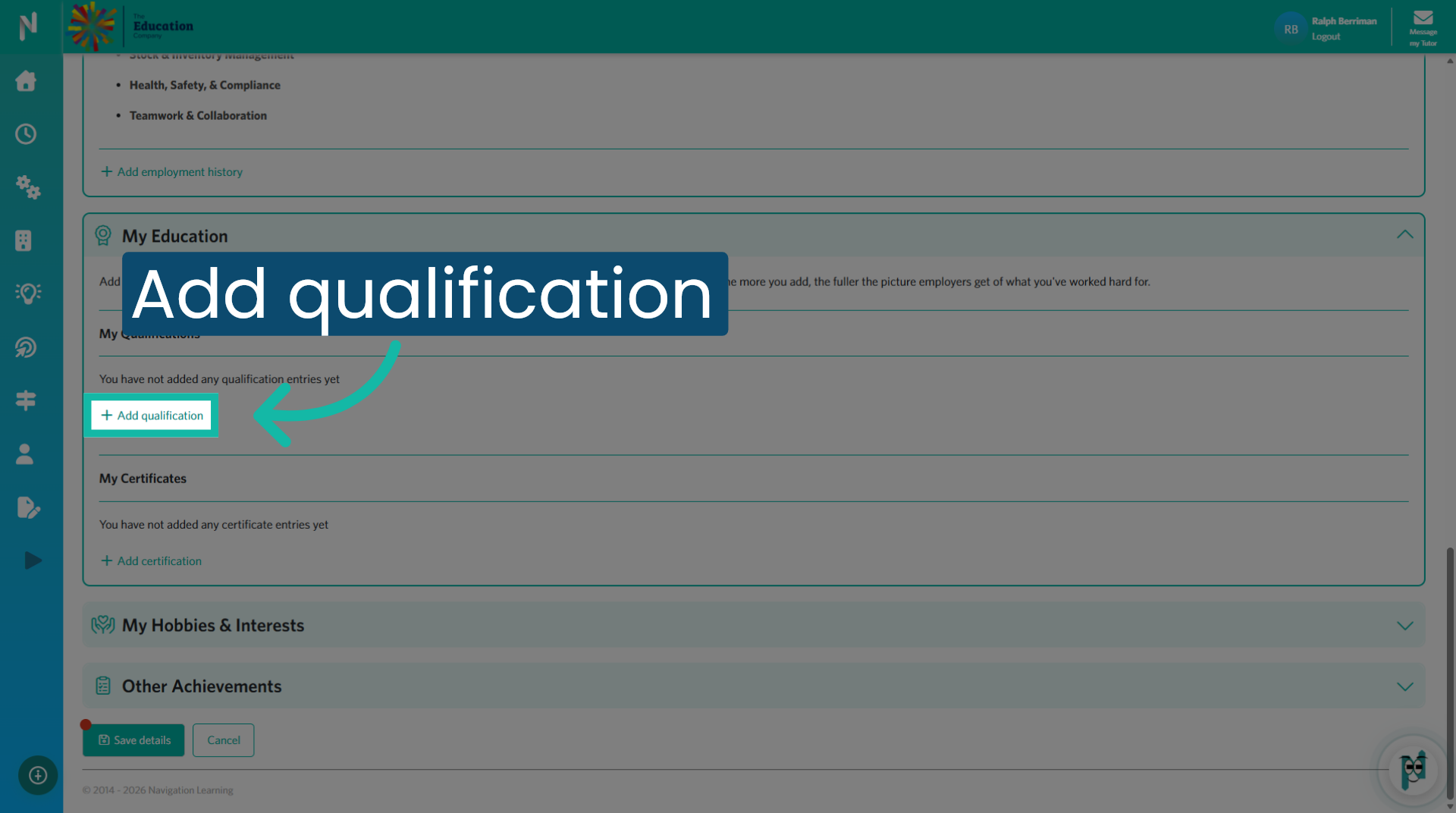 Add Qualification