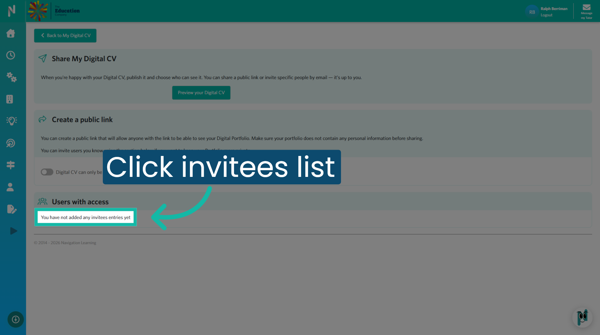 Open Invitees List