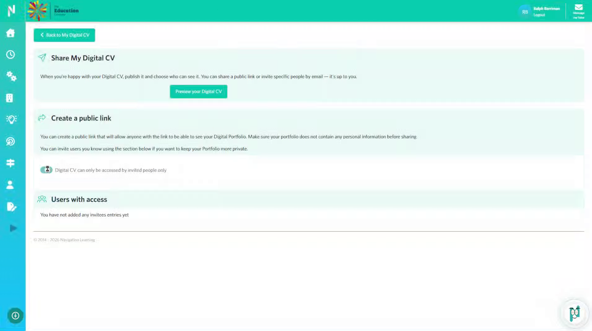 Confirm Sharing Activation