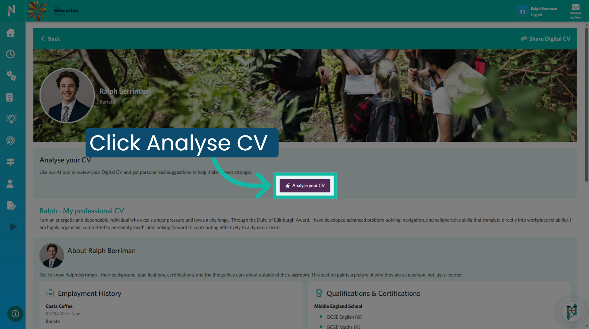 Analyse Your CV Content