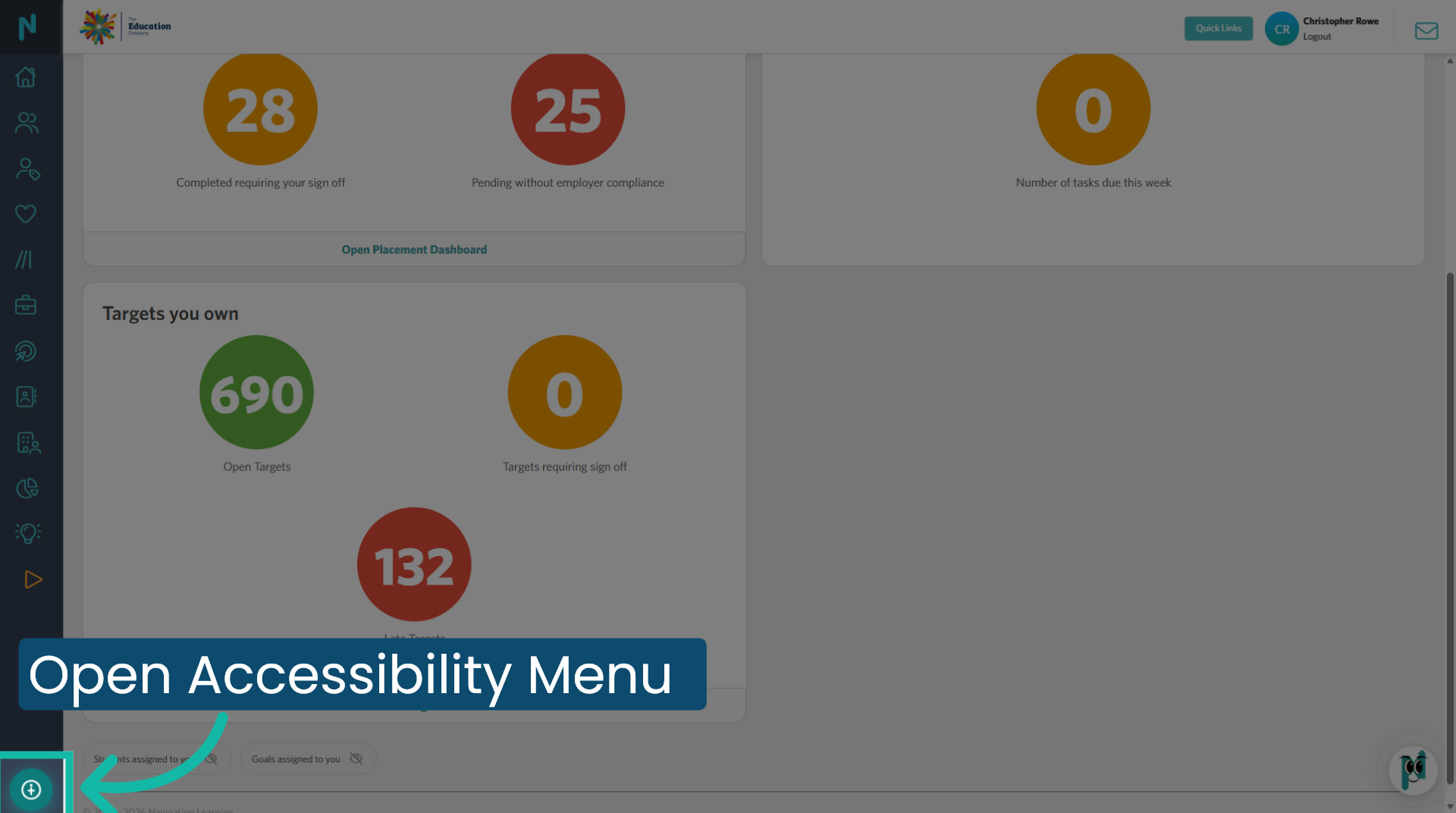 Open Accessibility Menu