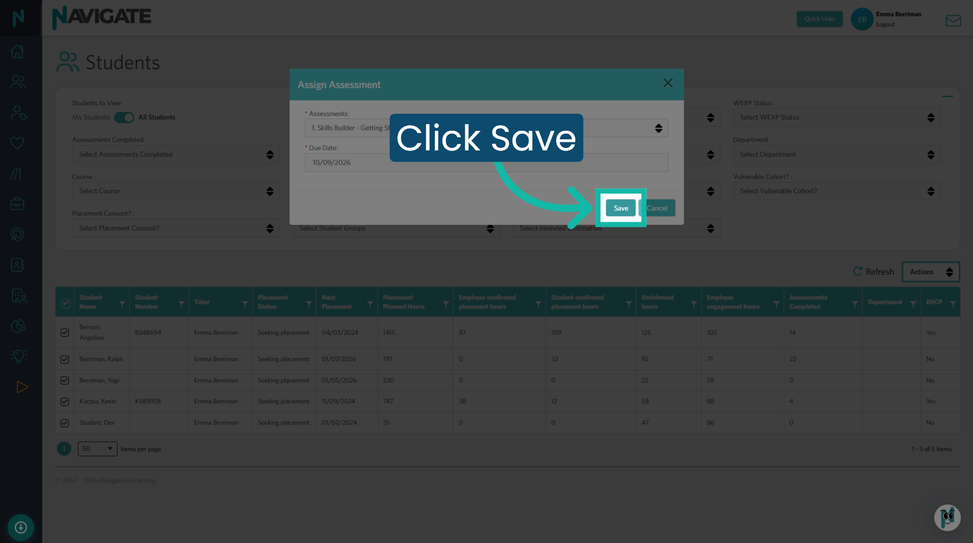 Save Assessment Assignment