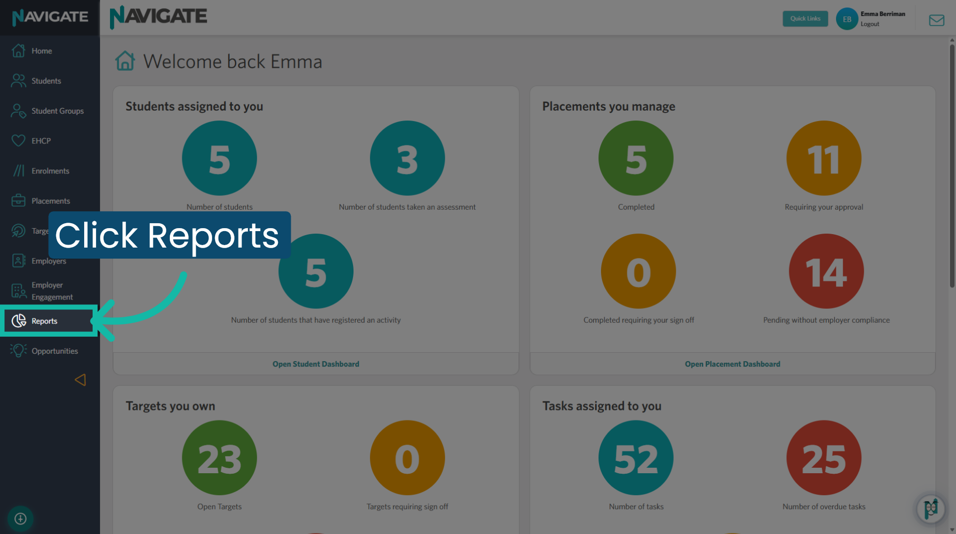 Open Reports module