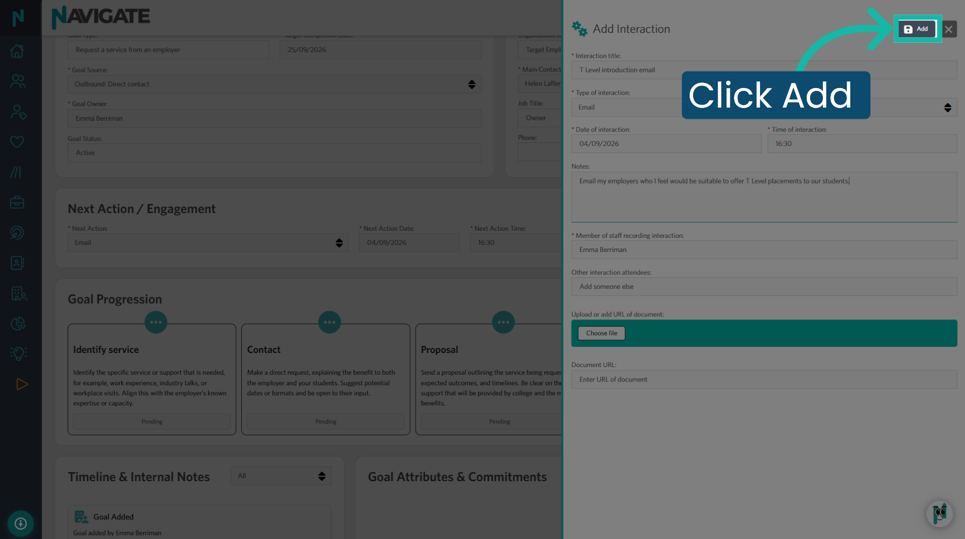 Click Add
