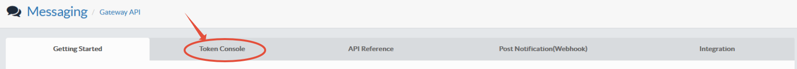 Token Console Tab