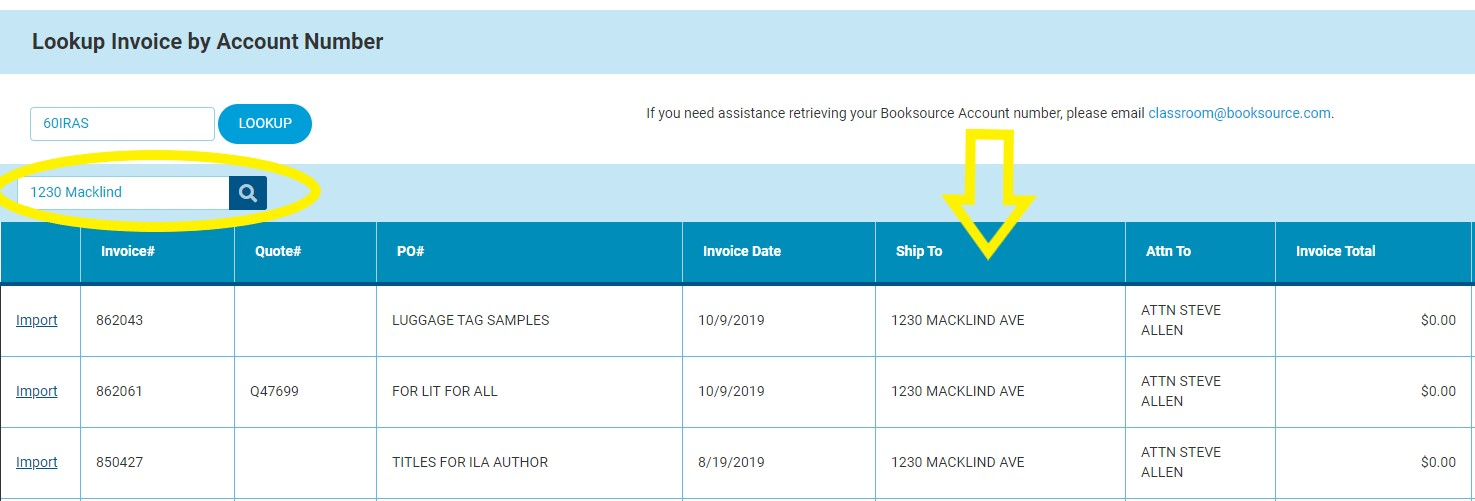 Import Titles from Booksource Invoice Help Center