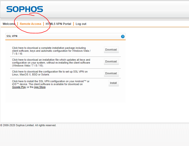 Installing Sophos VPN Client : Kendal College