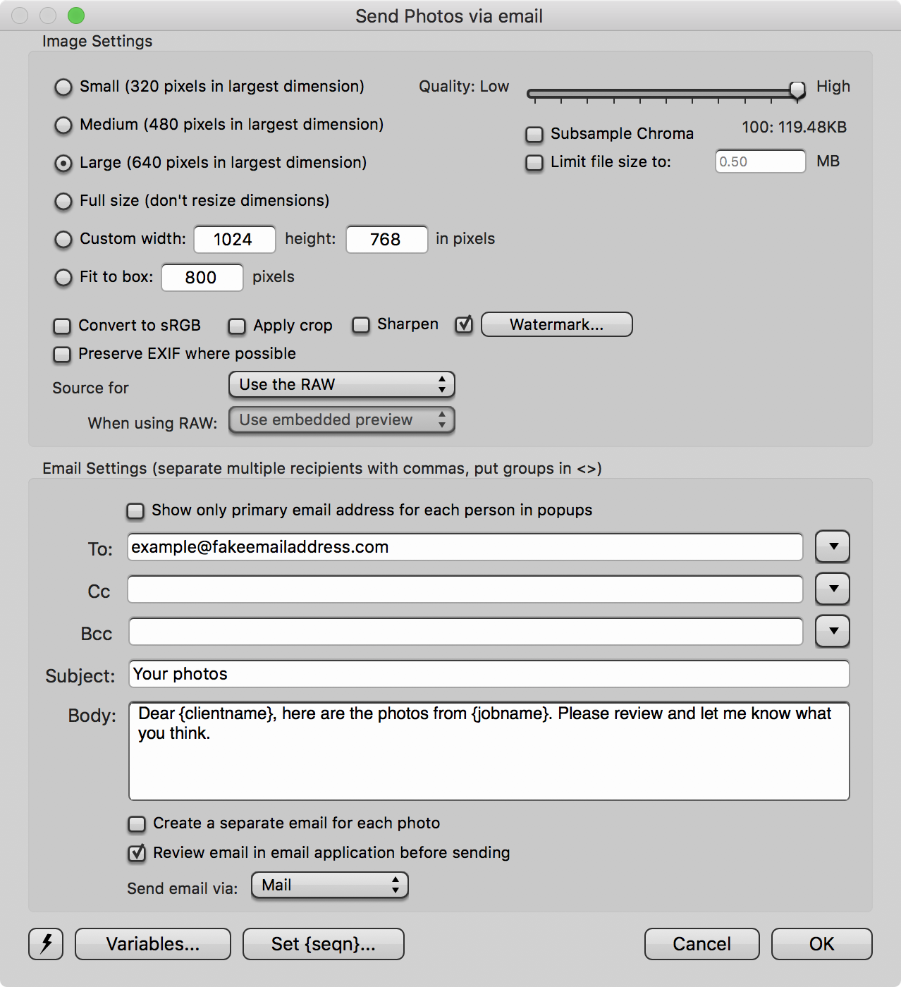 Send Photos By Email Camera Bits