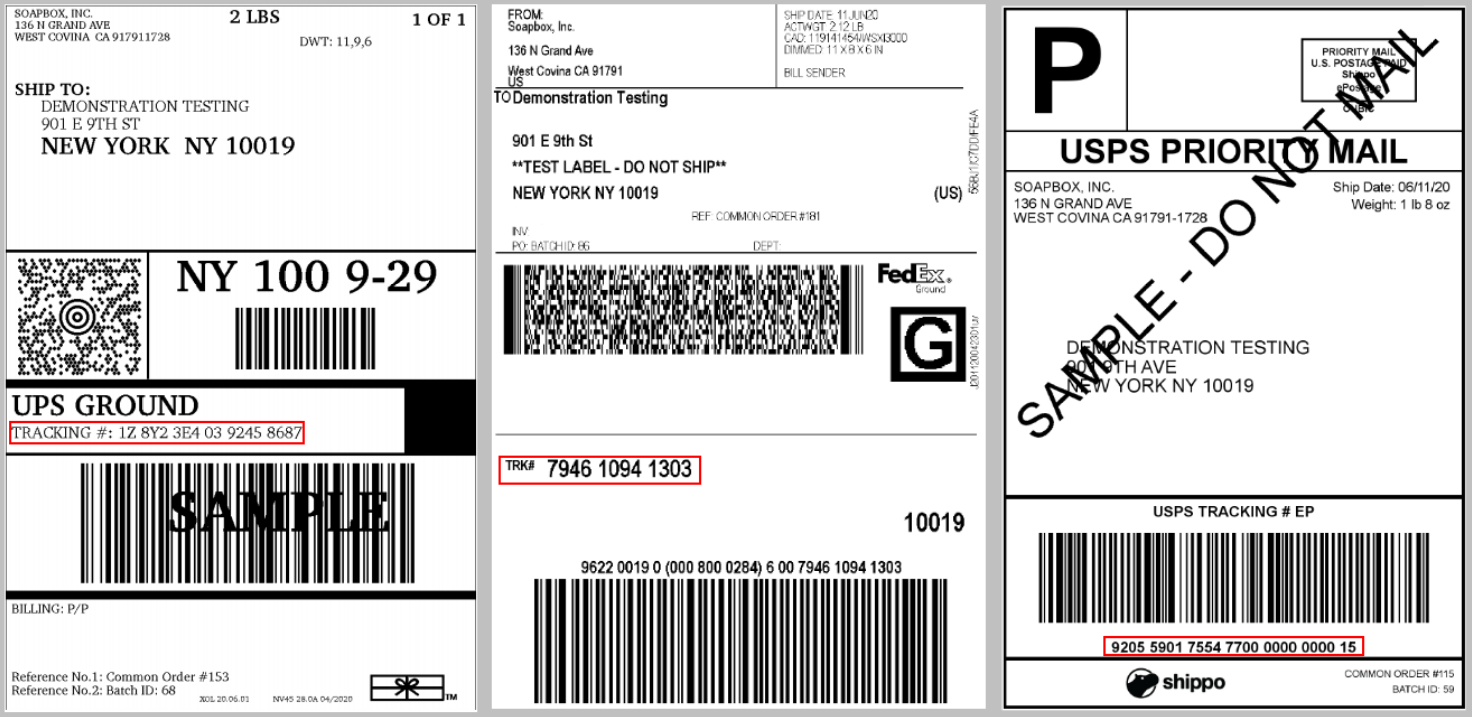 Shipping Label Tracking Number Support Shipping Label Tracking Number Support