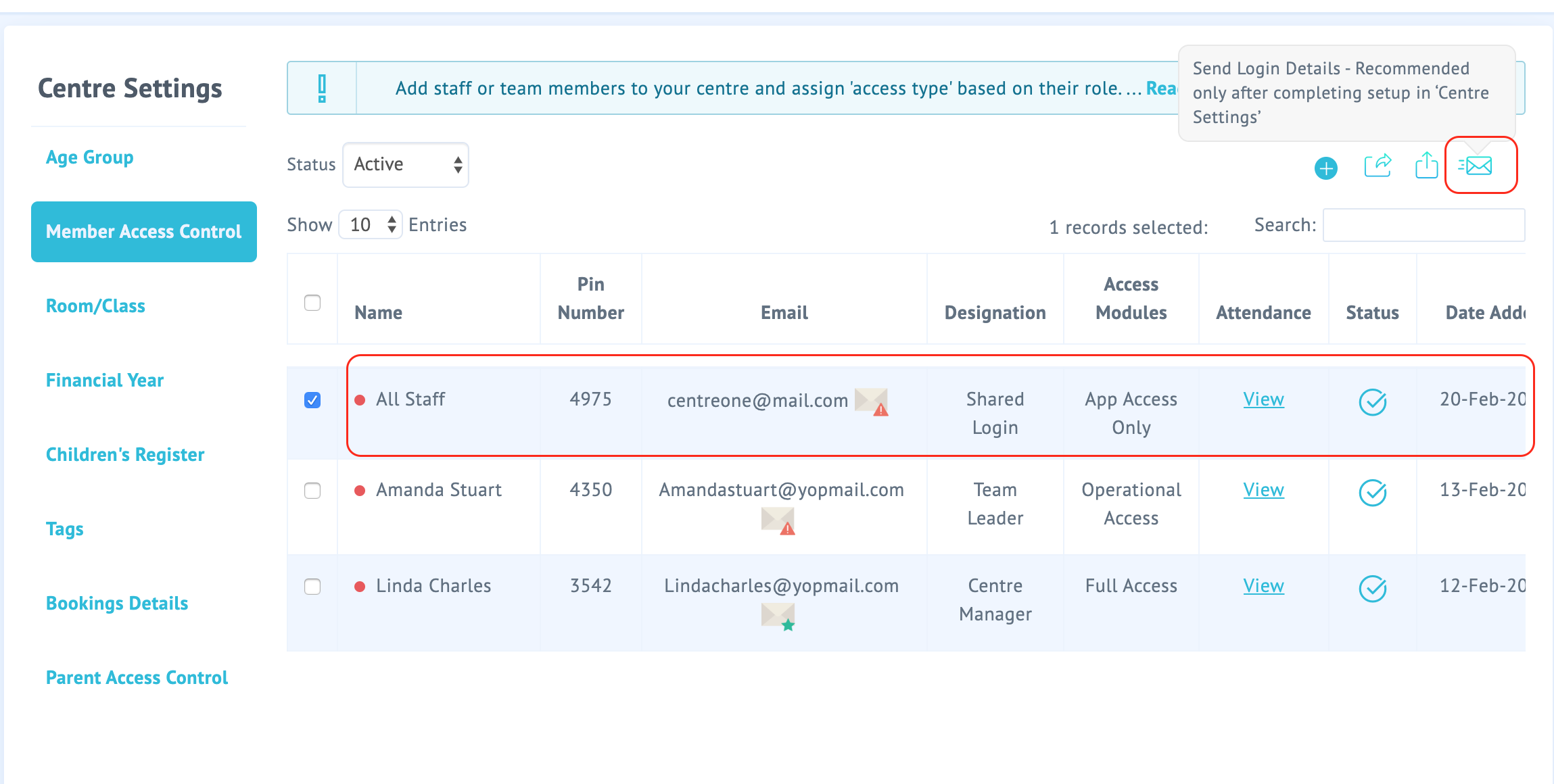 How to setup access for all staff to view and post to Notebook Timeline