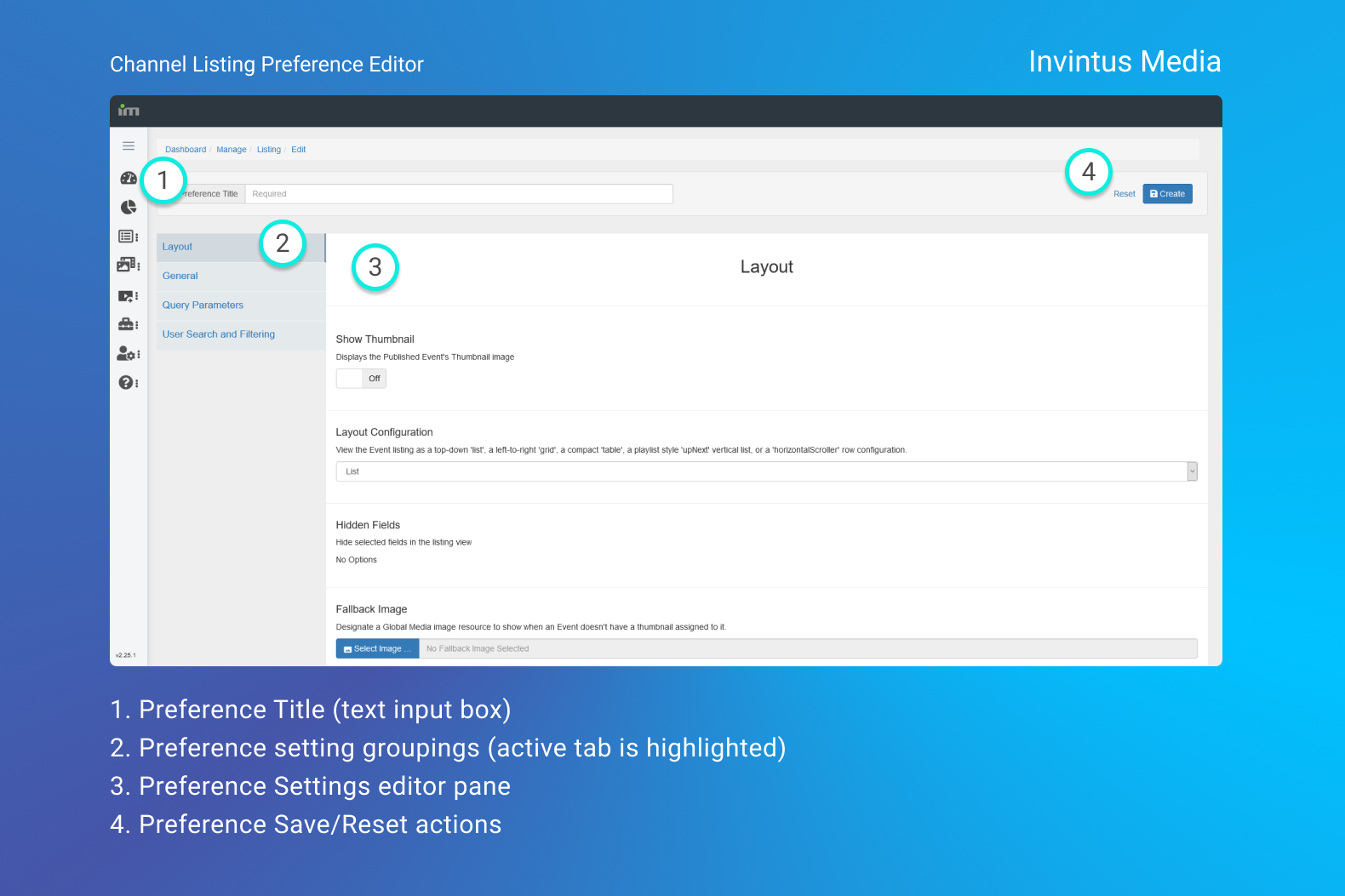 Channel Listing Preference Editor
