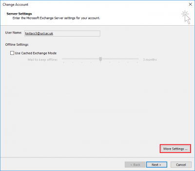 Fig 3. Location of More Settings option… Fig 3. Location of More Settings option…