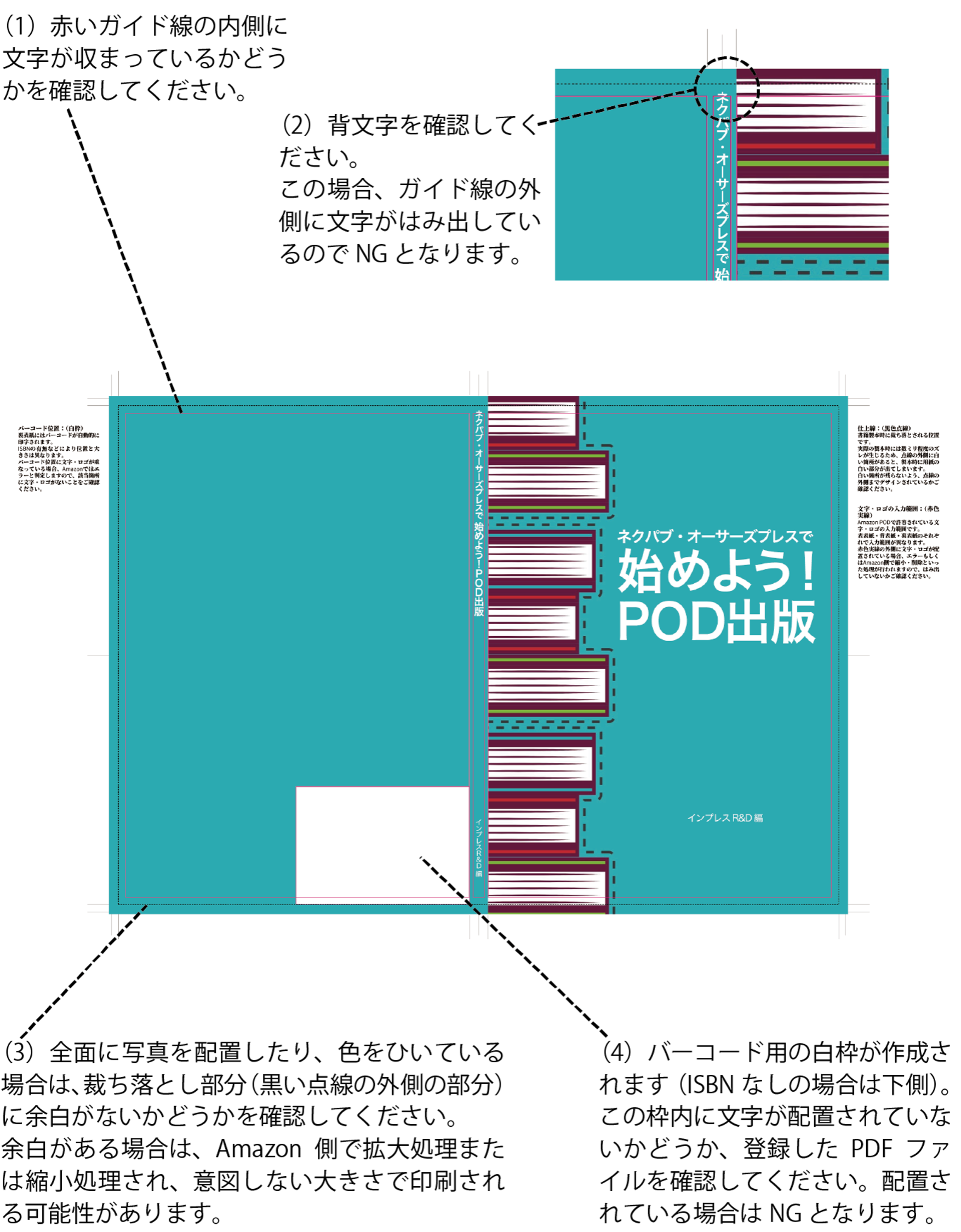 ガイド線付きpdfファイルの確認方法 表紙 Nextpublishing Authors Press