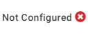 The words Not configured