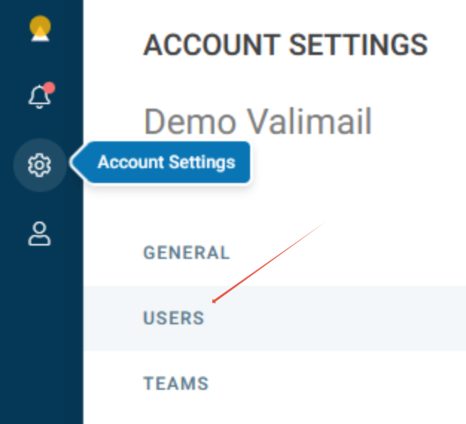 a screenshot of a account settings