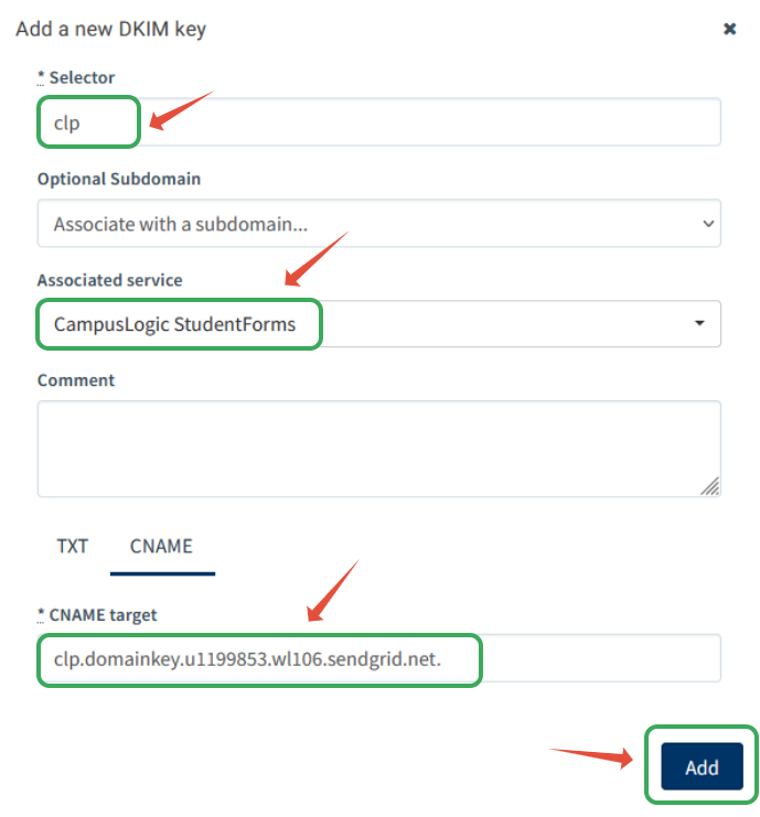 CampusLogic StudentForms DMARC Configuration Valimail Support