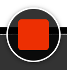 The stop recording button, which appears as a red square at the bottom of Panopto Capture