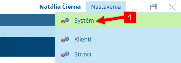 Nastavenia systému – šablóny práv