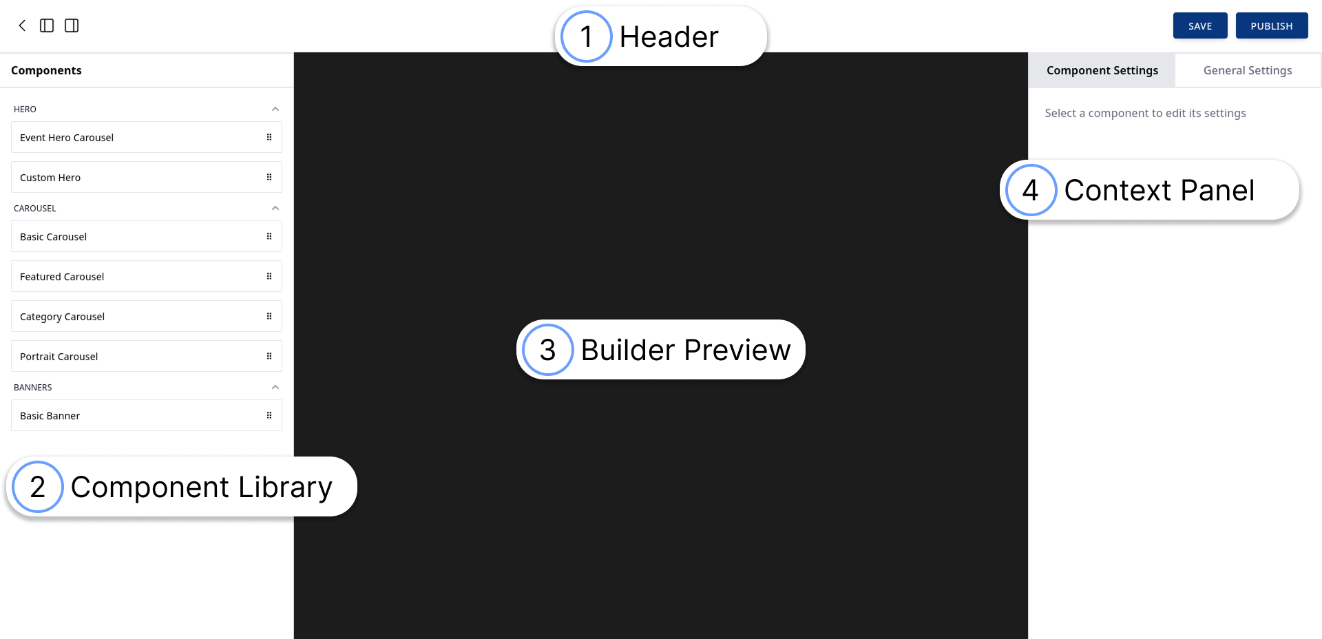 OTT Application Builder Layout