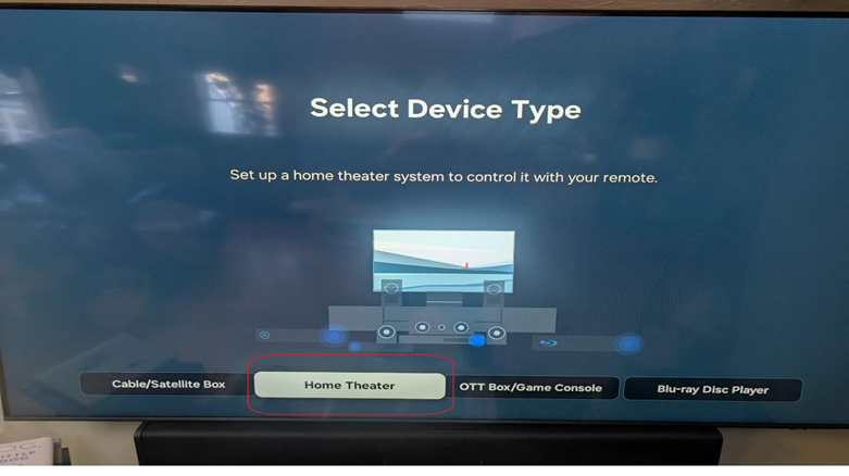 Title: Step 4 - Description: Select Home Theater