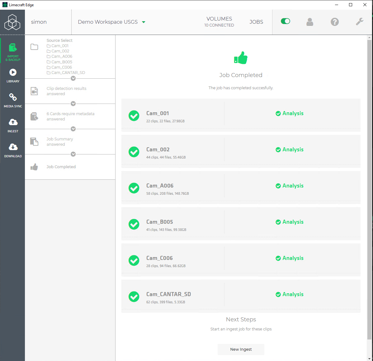 Limecraft screenshot showing offload in Edge. 
