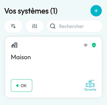Liste des systèmes dans NOWA PRÉSENCE