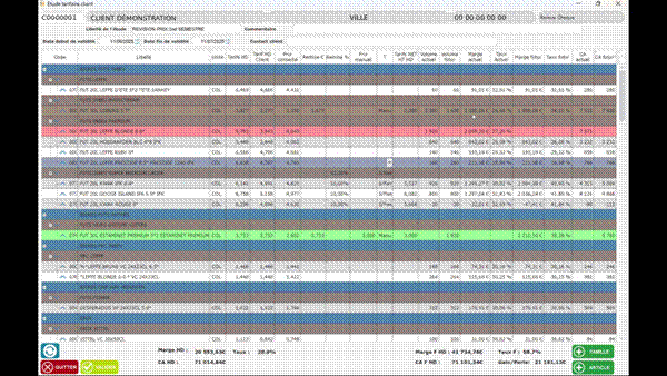 Titre : 11_marges.png - Description : Capture module Etude tarifaire