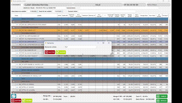 Titre : 09_ajout_article.png - Description : Capture module Etude tarifaire