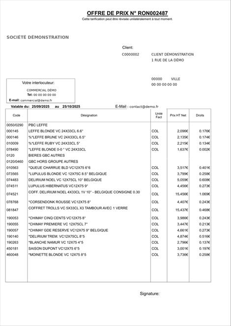 Titre : 16_offre_client_pdf.png - Description : Impression etude tarifaire