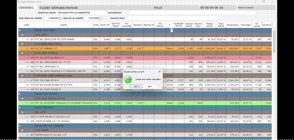 Titre : 13_validation.png - Description : Capture module Etude tarifaire