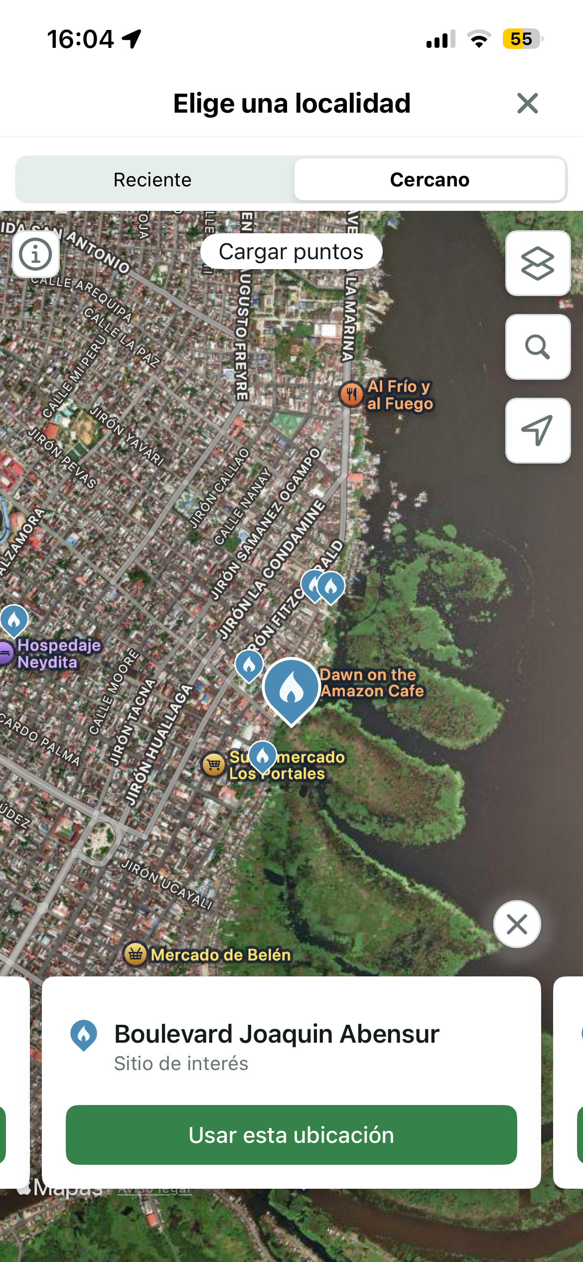 Sitios de interés de eBird Mobile en Central Park