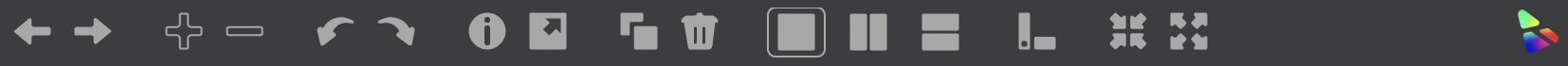 Screenshot of top taskbar in Photo Mechanic's Preview window