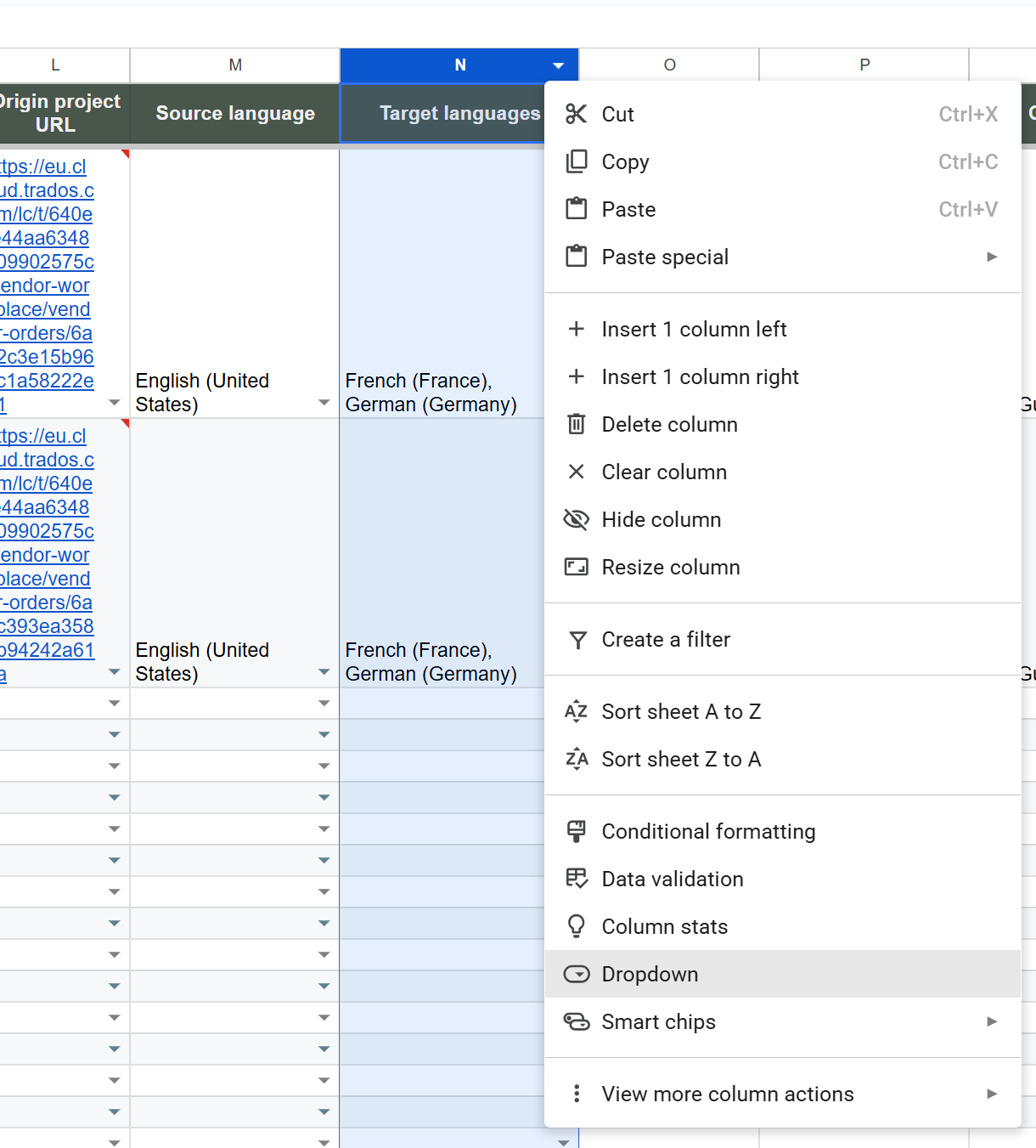 Screenshot: Turning on multi-select