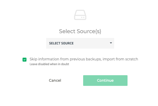 Limecraft screenshot showing how to skip manifest from previous offload.