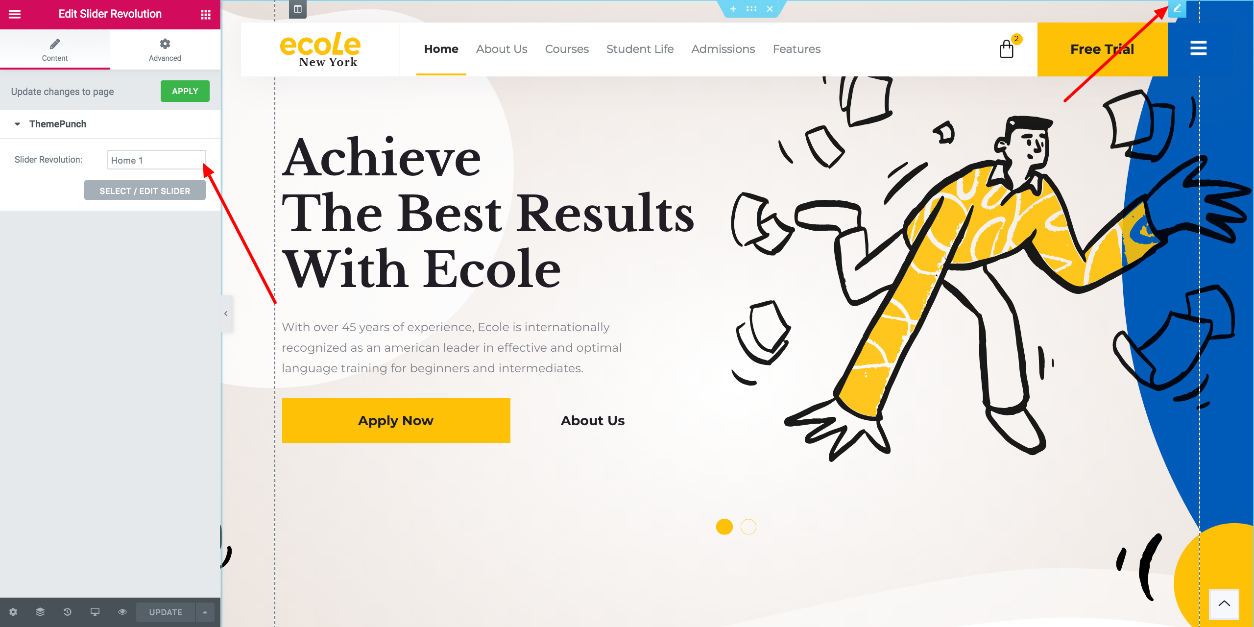 Vamtam Elementor Themes Guide to Revolution Slider Elementor Builder