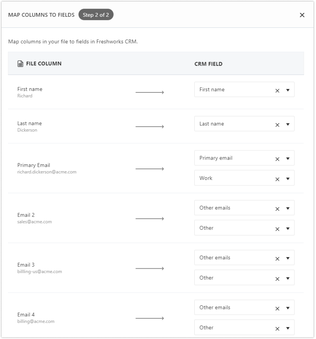 How do I add multiple email addresses and phone numbers to a Contact