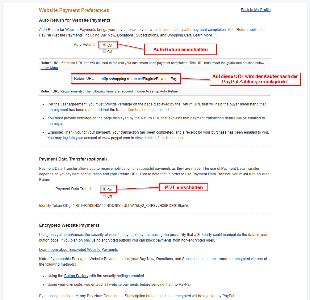 Paypal Standard Konfigurieren N Tree Helpdesk