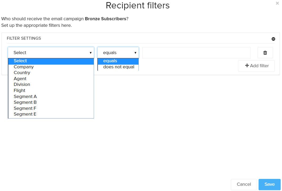 Recipient Filters Helpdesk