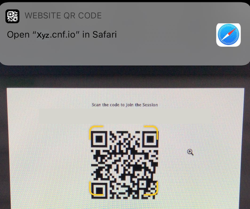 How Attendees Can Join a Conferences i/o Session by Scanning a QR Code Conferences i/o