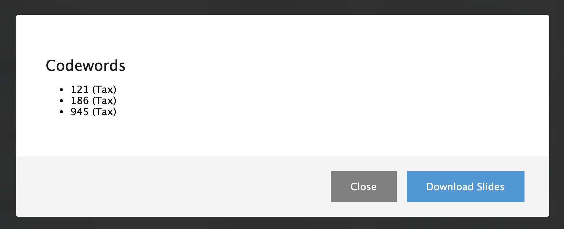Set up and Use CPE Codewords : Conferences i/o